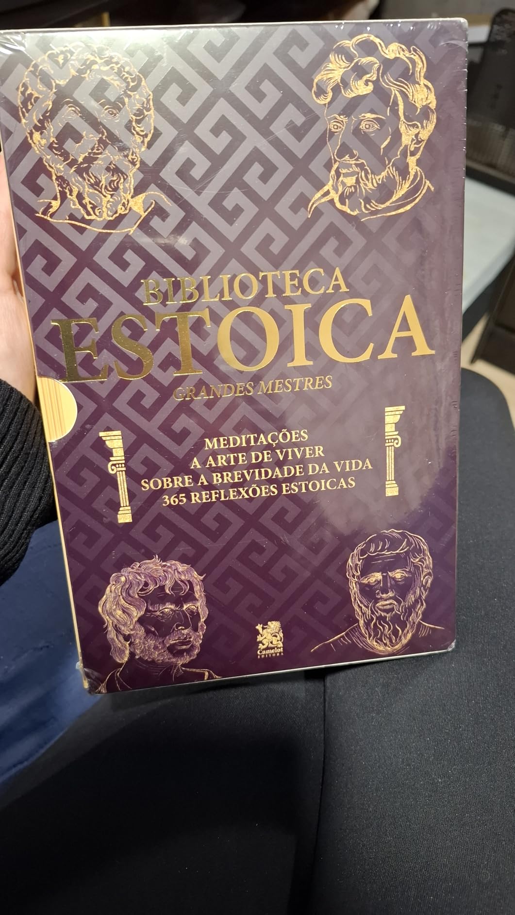 Foto enviada por Patrícia Lima — Box Biblioteca Estoica