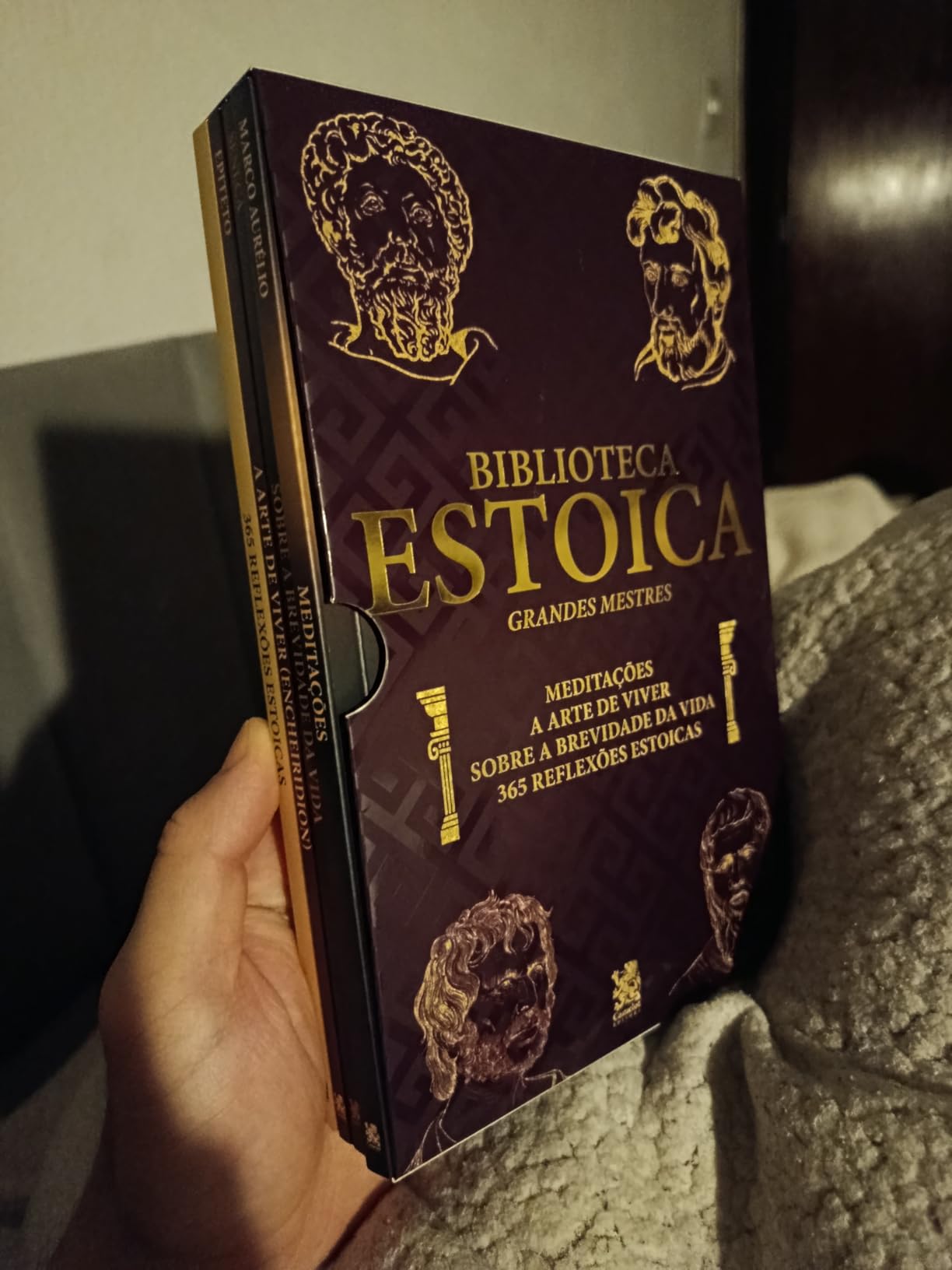 Foto enviada por Fernanda Costa — Box Biblioteca Estoica