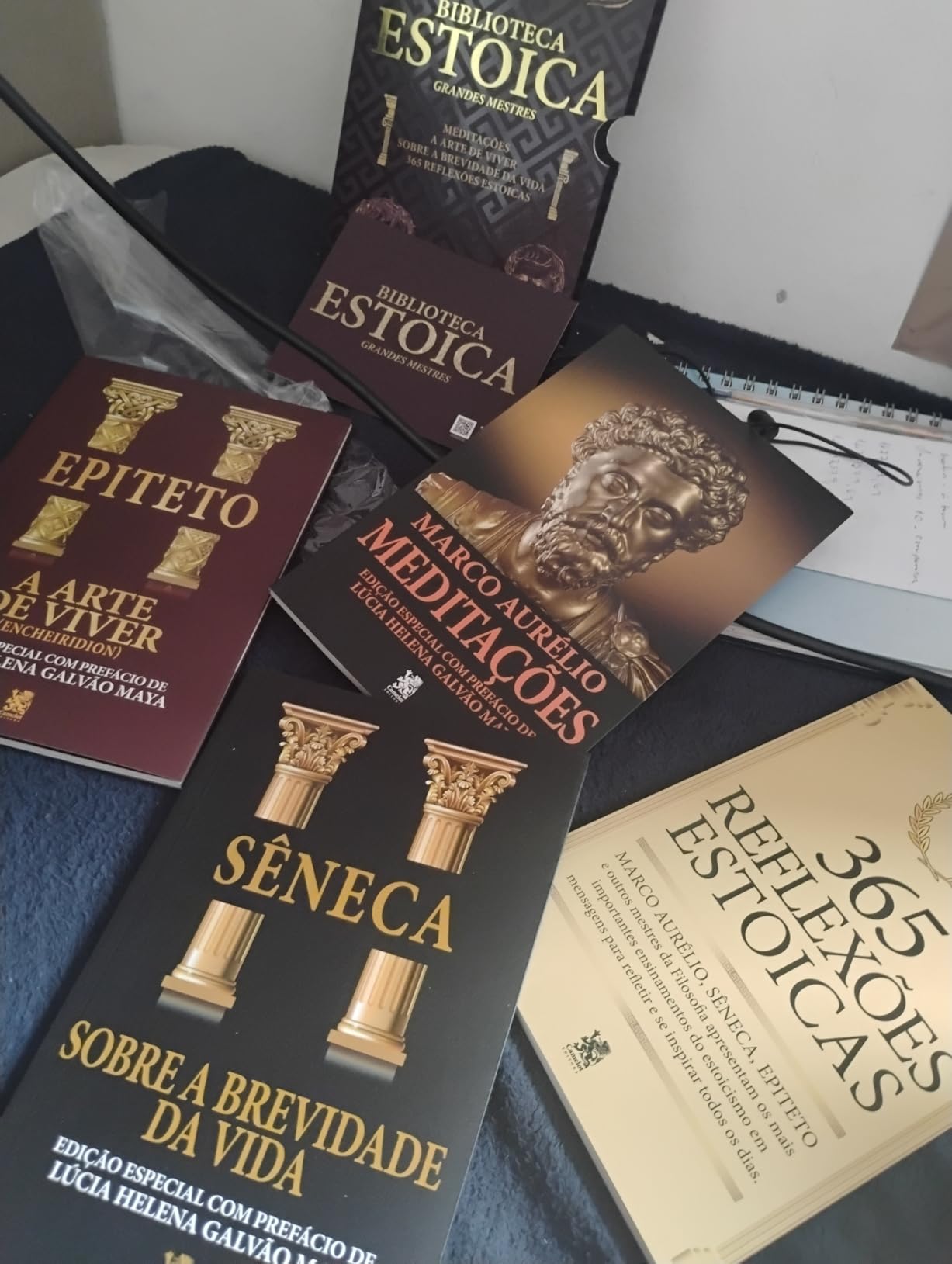 Foto enviada por Lucas Mendes — Box Biblioteca Estoica