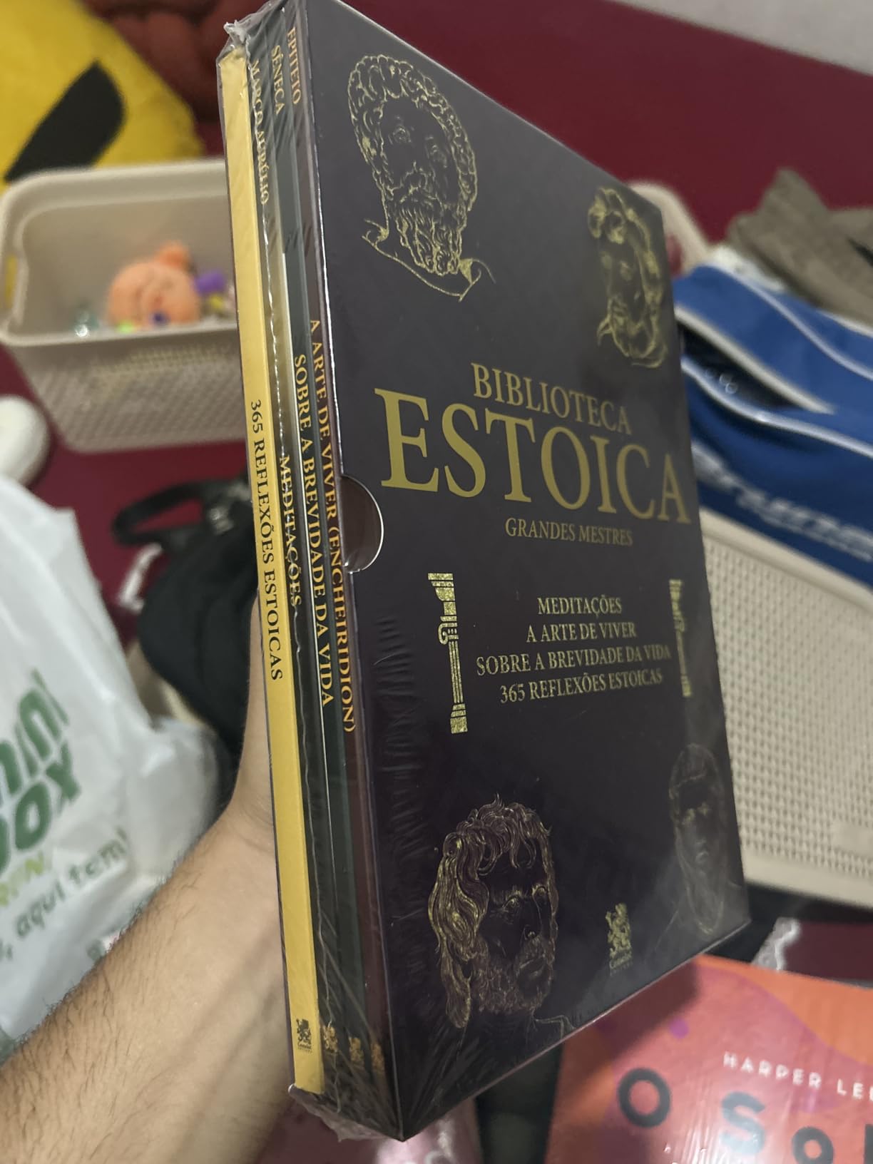 Foto enviada por Marcos Henrique — Box Biblioteca Estoica